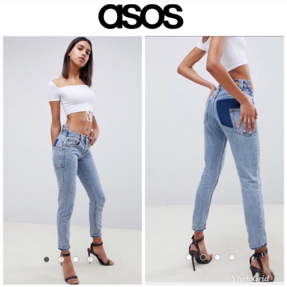 ASOS Stepped Waist Skinny Boyfriend Jean